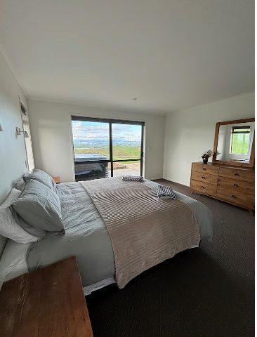 One of six bedrooms